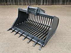 6-10to Sieblöffel 140cm (INKL MWST) MS08 1400mm 1,4 Gitterlöffel Sortierlöffel