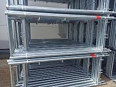 Fassadengerüst mit 3m Feld Stahlboden 162 qm | 27x6 Scaffolding Fassadengerüst Gerüst Baugerüst Gerüstbau