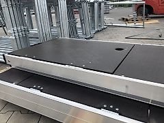 Fassadengerüst mit 3m Feld Aluboden 59 qm | 9x6,5 Scaffolding Fassadengerüst Gerüst Baugerüst Gerüstbau