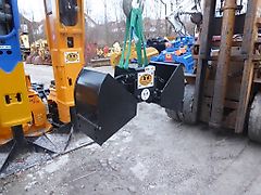 Rock - Greifer/ 2-Schalen-Hydr.-Gr. eintlg. kpl. HG1/4 - Schnittbreite ca. 325 mm, - Öffnungsweite 800 mm - Bagger: 0,8t-4,5t