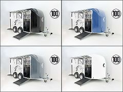 Cheval Liberte Pferdeanhänger Maxi 3|3 Pferde|Pullmann 2 Fahrwerk