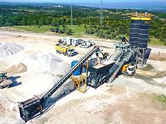 Fabo 120 m³/h Mobile Concrete Batching Plant