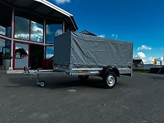 Neptun Tieflader Kastenanhänger 750 kg Trailer Anhänger Plane