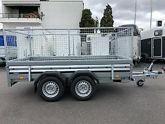 Brenderup Tieflader 2000kg inkl. Laubgitter Anhänger 2 Achser