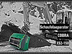 COBRA Schaufelseparator XS2-150 | Siebschaufel Bagger und Lader