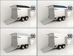 Debon Kofferanhänger C500 164x300cm H:200cm 2,0t|Alu|Polybug|Tür