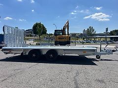 Vlemmix Baumaschinentransporten Bagger Anhänger 3500kg Alu Tandem
